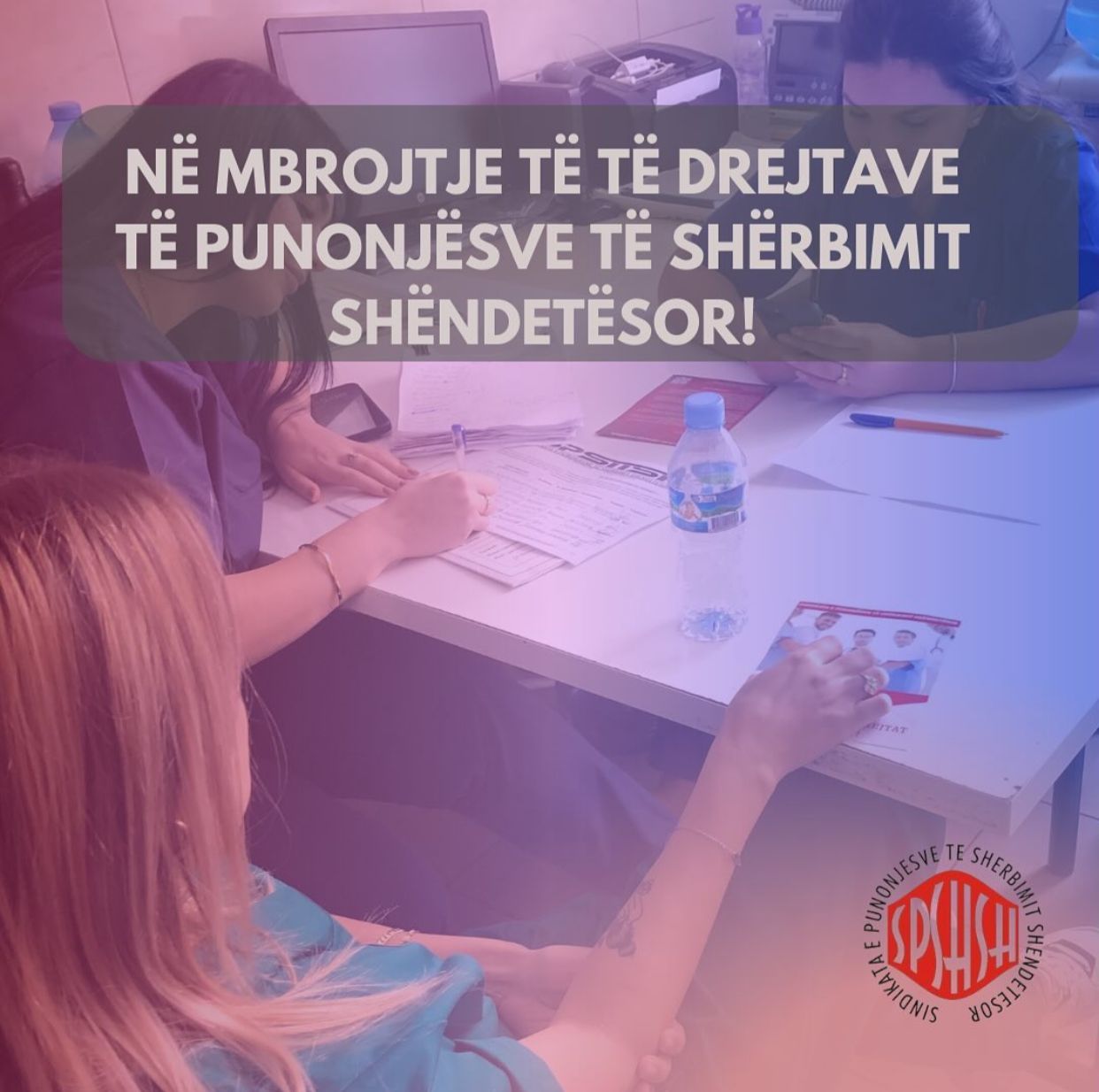 Read more about the article Në Mbrojtje të të Drejtave të Punonjësve të Shërbimit Shëndetësor!